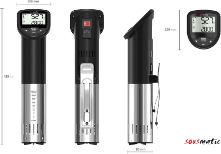 Aparat pentru gatit lent in apa, Sous-Vide, TFA Dostmann Sousmatic 14.1550.01, 1000W - GRAD A [4]