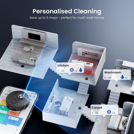 Aspirator robot Proscenic Q8 cu funcție de mop - GRAD A [3]