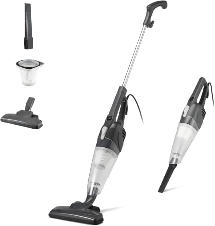 Aspiratoare - Aspirator vertical 2 în 1 cu fir Amazon Basics, 300W, cu fir - GRAD A
