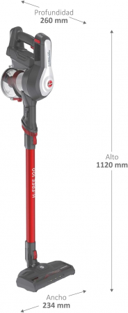 Aspirator vertical Hoover H-FREE 100, 22V, gri/rosu [2]
