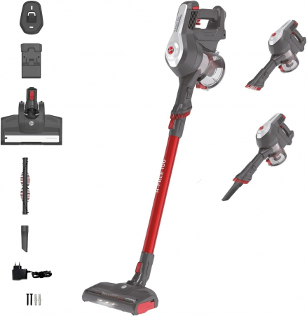 Aspirator vertical Hoover H-FREE 100, 22V, gri/rosu [0]