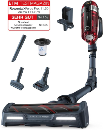 Aspiratoare - Aspirator vertical Rowenta X-Force Flex 11.60, RH9878WO, 25.2 V - GRAD B