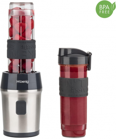 Aparate pentru gatit - Blender H.Koenig Smoothie Maker SMOO9, 2 vase x 570 ml, 300 W