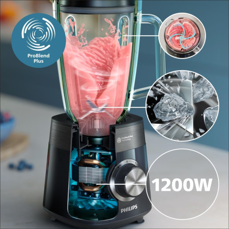 Blender Philips seria 5000, HR3031/00, 2L, 1200W, negru - GRAD A [1]