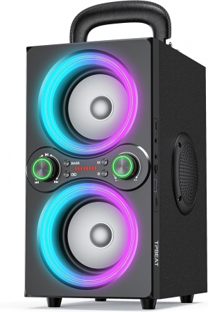 TV, Audio-Video & Foto - Boxa Bluetooth 5,0, 80W, portabila, Bass boost, lumini LED, TWS, TP-BA-02, Amazon