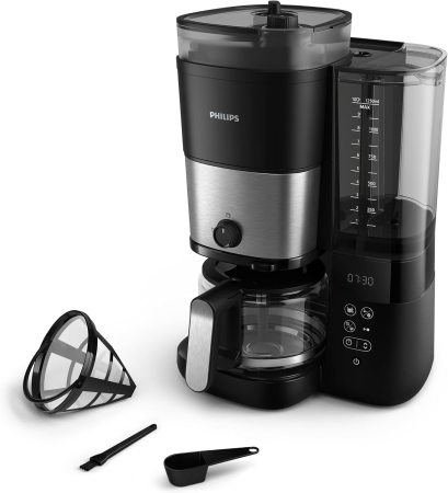 Cafetiere - Cafetiera Philips HD7900/50 All-in-1 Brew, rasnita integrata - GRAD A