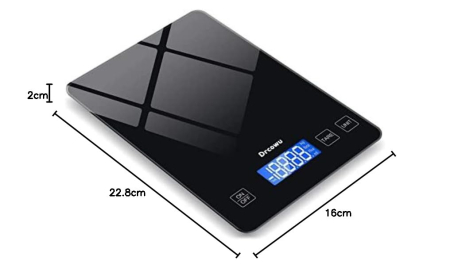 Cantar electronic de bucatarie, 15kg, sticla, LDC, gr, ml - GRAD A [4]