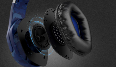Casti Gaming Trust GXT 488 FORZE-B, Blue, licenta oficiala pentru PlayStation 4, compatibile PlayStation 5, albastru camo [4]
