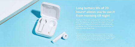 Casti In-Ear, bluetooth, Xiaomi Mi True Wireless Earphones 2 Basic, alb [3]