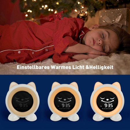 Ceas desteptator pentru copii, lumini LED - GRAD A [3]