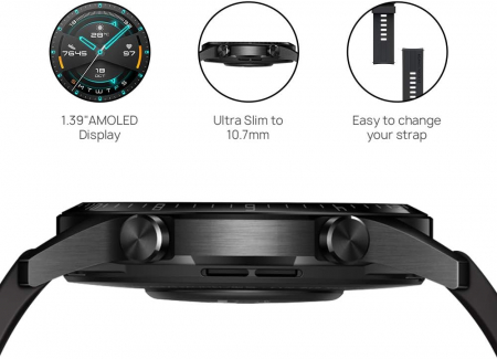 Ceas smart Huawei GT 2 46mm, Negru [4]
