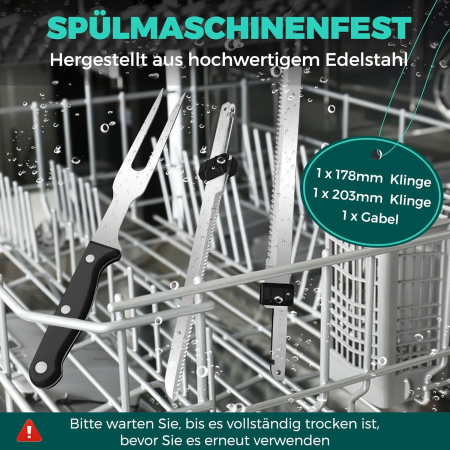 Cutit Electric, fara Fir, Li-Ion, 8V, 2000 mAh, pentru Taiere Paine, Carne si Branza - GRAD A [1]