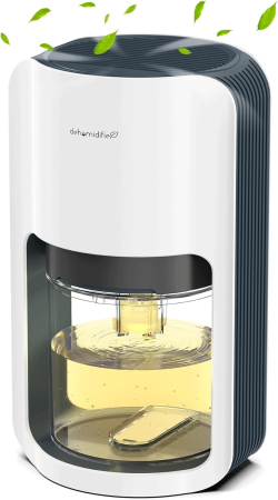 Aparate filtrare aer - Dezumidificator OMISOON 1200ml, oprire automata, lumina LED - GRAD A