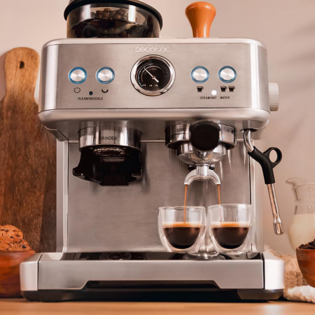 Espressor Barista Power Espresso 20, Cecotec Barista Maestro . 2250 W, 20 Bar, argintiu [4]