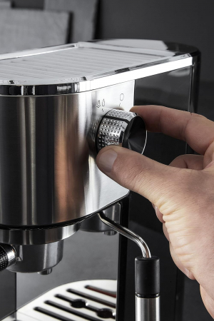 Espressor manual Krups Virtuoso XP442C11, 1400W, 15 bar, tehnologie Thermoblock, capacitate 1L, argintiu/negru - GRAD A [3]