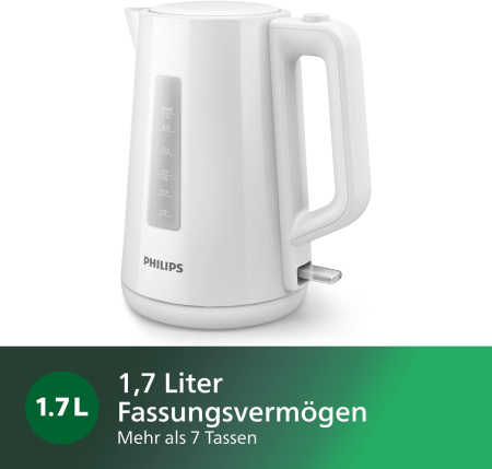Fierbător electric  Philips  1,7 L, HD9318/00, alb - GRAD A [2]