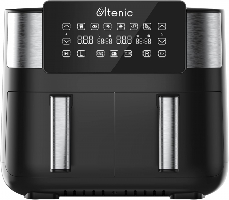 Electrocasnice - Friteuza Ultenic K20 2850W, 7,6L, 2 compartimente, control tactil