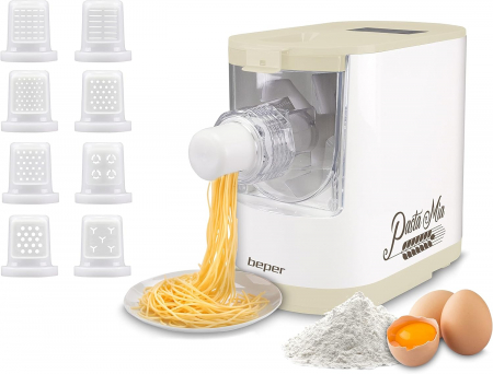 Aparate pentru gatit - Masina automata de facut paste Beper P102SBA500, 320 g faina, 8 forme