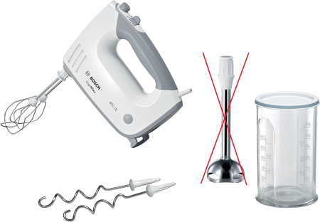Aparate pentru gatit - Mixer de mână Bosch MFQ36470,  5 viteze, 450 W, alb/gri - GRAD D