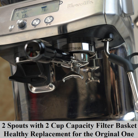 Portafiltru 54 mm evacuare dubla, capacitate 2 cesti, negru - GRAD A [4]