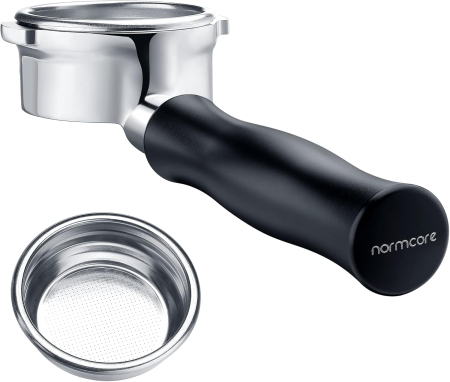 Expresoare, Cafetiere si Accesorii - Portafiltru fără fund Normcore 58 mm compatibil cu espressoare Breville, negru - GRAD A