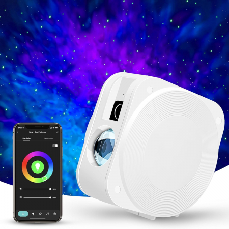 Smart Home - Proiector camera ,WiFi LED, aplicatie, compatibil Alexa  - GRAD A