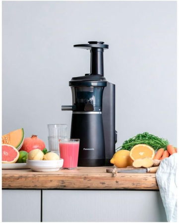 Storcator lent Panasonic MJ-L501KXE, 150 W,  Slow Juicer,  Negru - GRAD B [4]