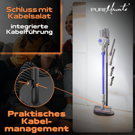 Suport de podea PureMounts, pentru aspirator vertical - GRAD A [2]