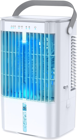 Ventilatoare - Ventilator cu racire cu apa, 3 viteze, oscilatie, LED, 1200 ml - GRAD A