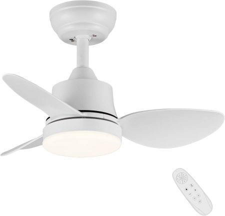 Ventilatoare - Ventilator de tavan Newday 61cm, LED, telecomanda, 6 viteze - GRAD A