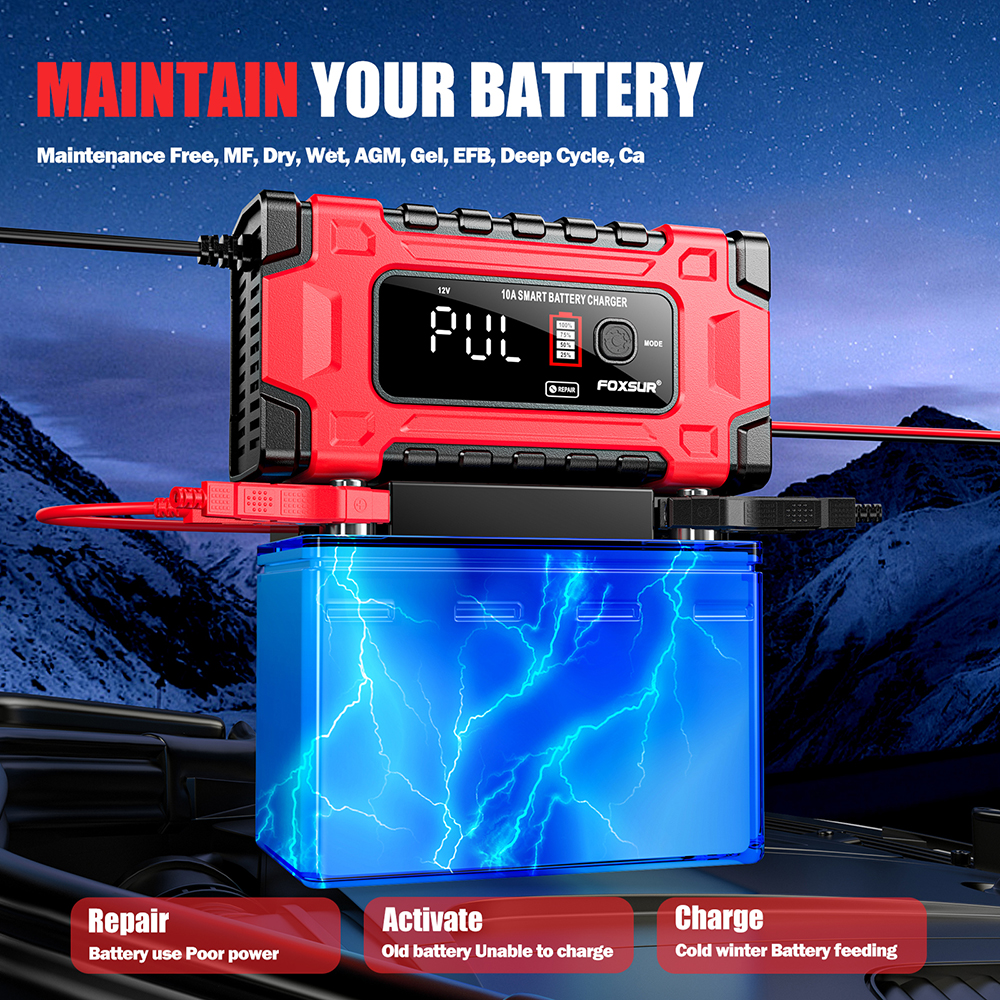 Mentenanta baterie FOXSUR