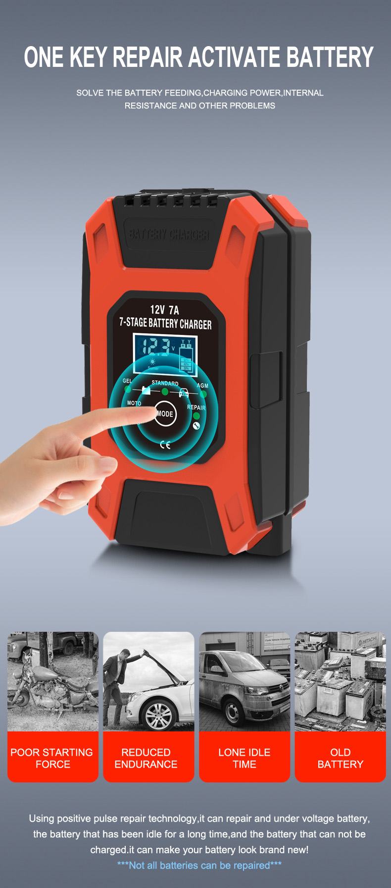 Functia de reparare baterie