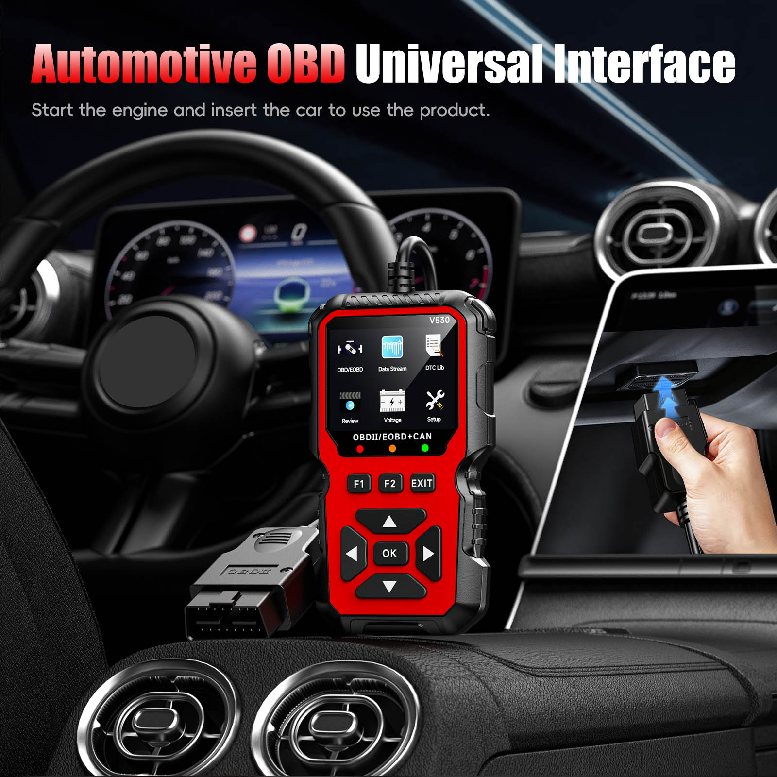 Tester Auto V530 Interfata