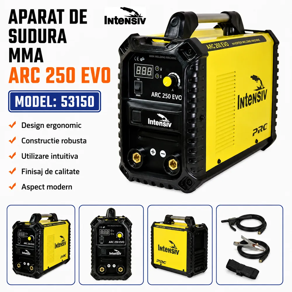 Aparat de sudură MMA și TIG DC 250A, tehnologie IGBT, electrozi de până la 5 mm, ARC 250 EVO [4]