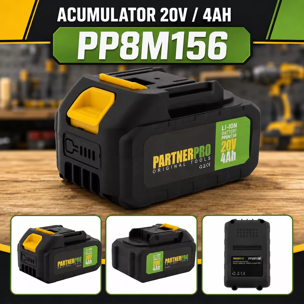 Acumulator Li-Ion 20V 4Ah 10C pentru unelte electrice, PP8M156 [4]