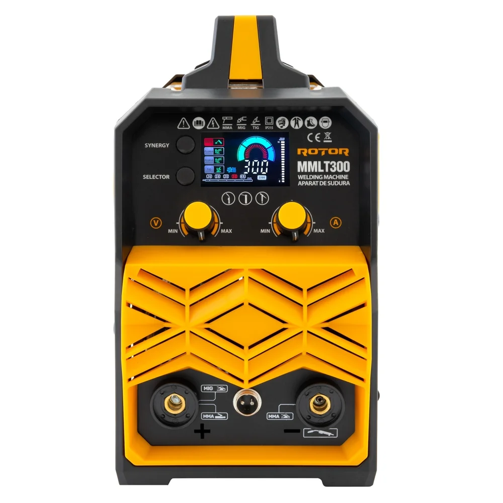 Aparat de sudură MIG/MMA/LIFT TIG, 300A, electrozi 1,6–4 mm, sârmă flux 0,8–1,2 mm, 220V, MMLT-300 [6]