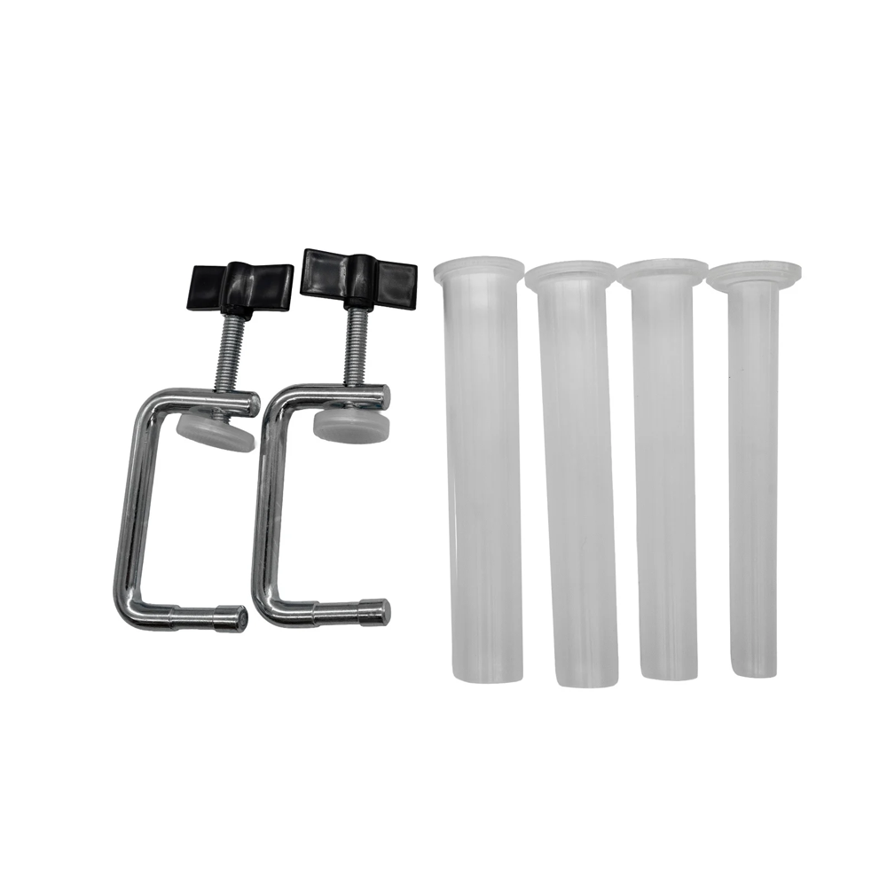 Aparat manual de făcut cârnați 3,5 kg, orizontal, cuvă rabatabilă, 4 pâlnii, fixare cu 2 cleme, RY-2006PA [5]