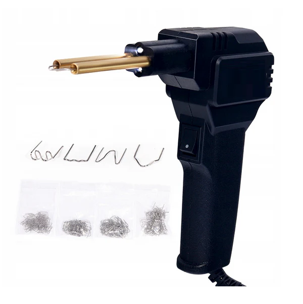 Aparat sudura plastic 100W cu accesorii incluse 200 capse - Echipament complet pentru reparații profesionale [2]