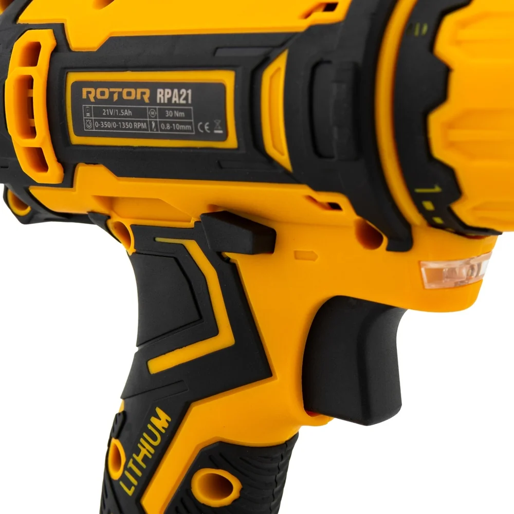 Autofiletantă cu 2 acumulatori, 21V, 1.5 Ah, 30 Nm, 2 viteze, mandrină 10 mm, RPA21 [7]