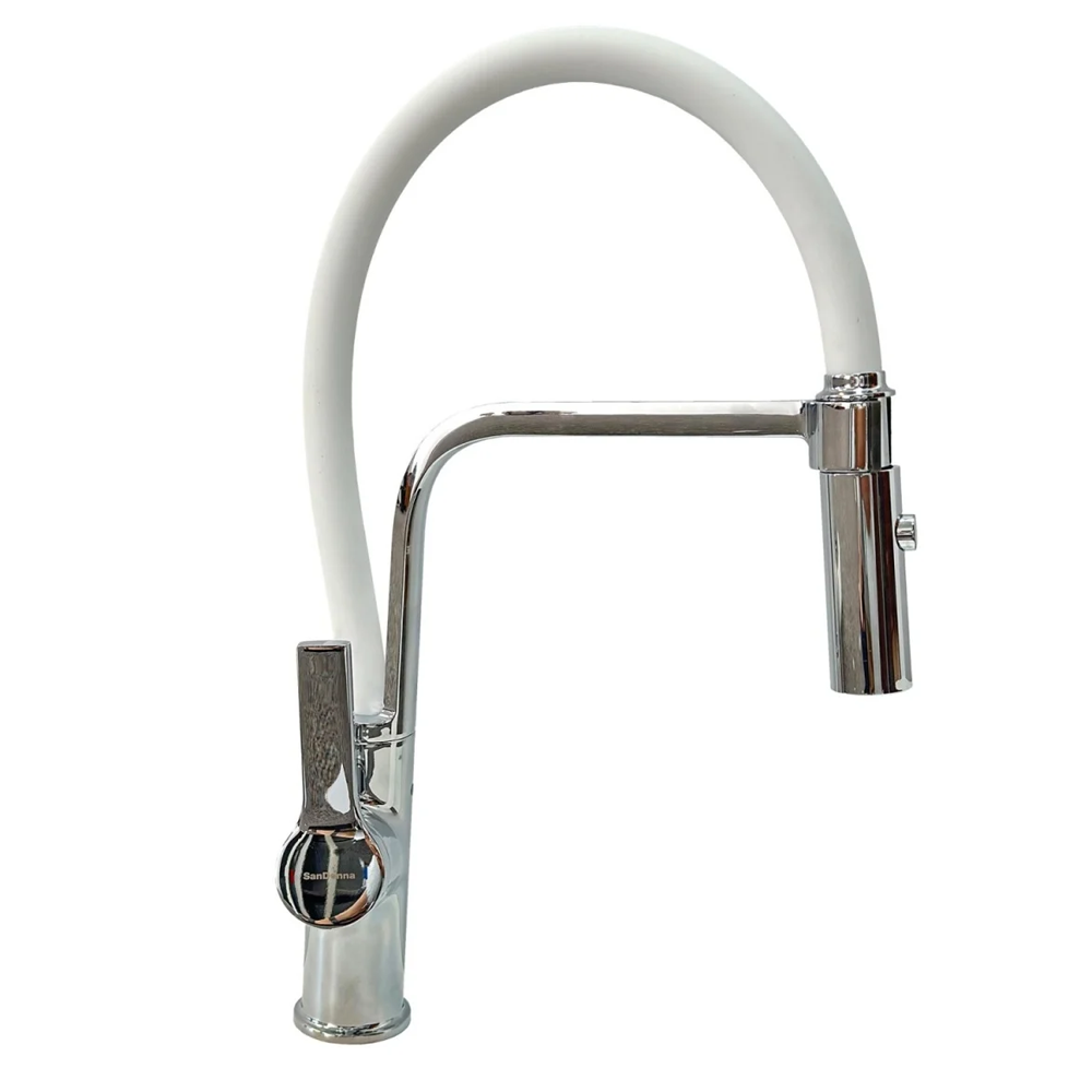 Baterie de bucătărie flexibilă, duș extractabil, 2 funcții de curgere, extensie 50 cm, inox, ANDRA (5 ANI GARANȚIE) [2]