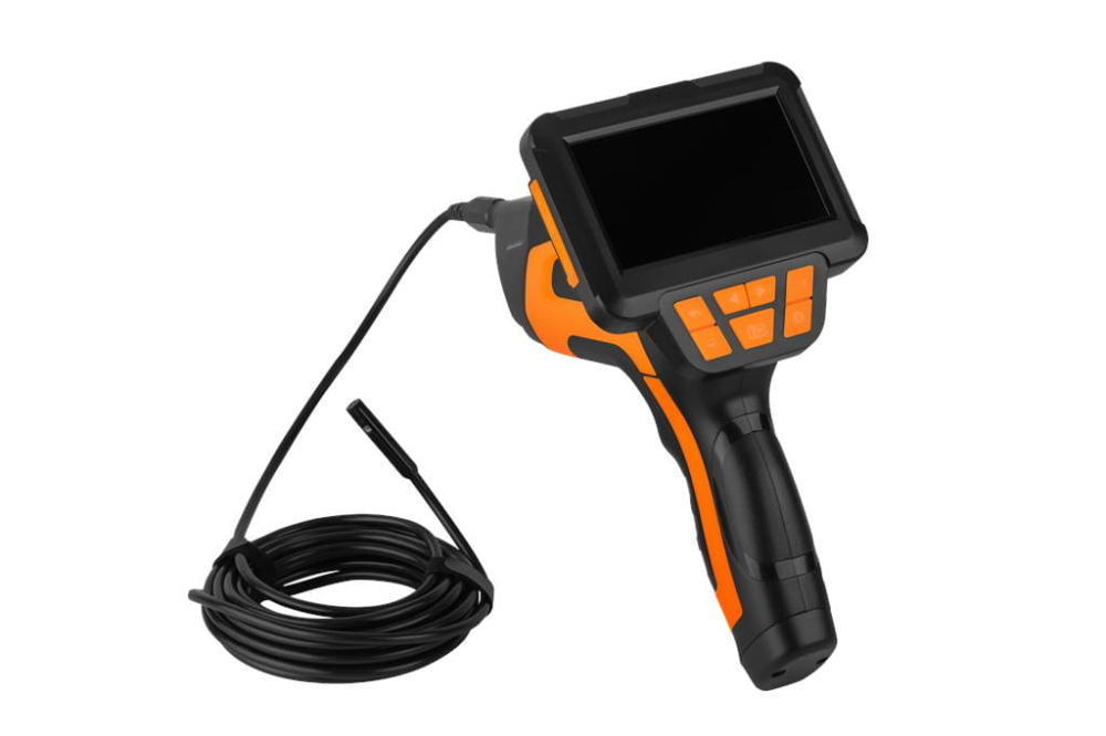 Cameră Endoscopică Profesională cu Ecran LCD 4.3" Full HD, Cablu 5m, Sondă 8mm, Impermeabilitate IP68, PREMIUM [10]