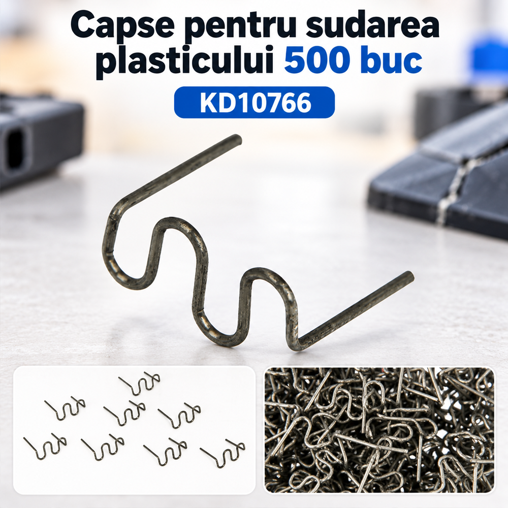Capse pentru sudarea plasticului, 500 buc., tip RS28, diametru 0,8 mm, inox, KD10766 [4]