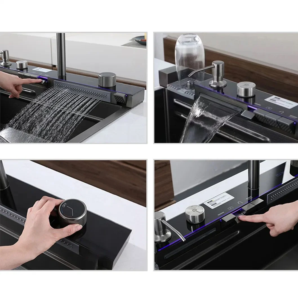 Chiuvetă de bucătărie handmade din inox AISI 304, sub blat, 500 x 400 mm, cu tăviță și grătar de protecție, HD7550 (5 ANI GARANȚIE) [6]