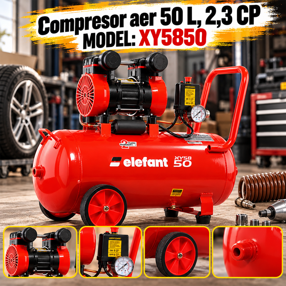Compresor aer 50 L, 2,3 CP, 8 bar, 220 V, 2850 rot/min, XY5850 [7]