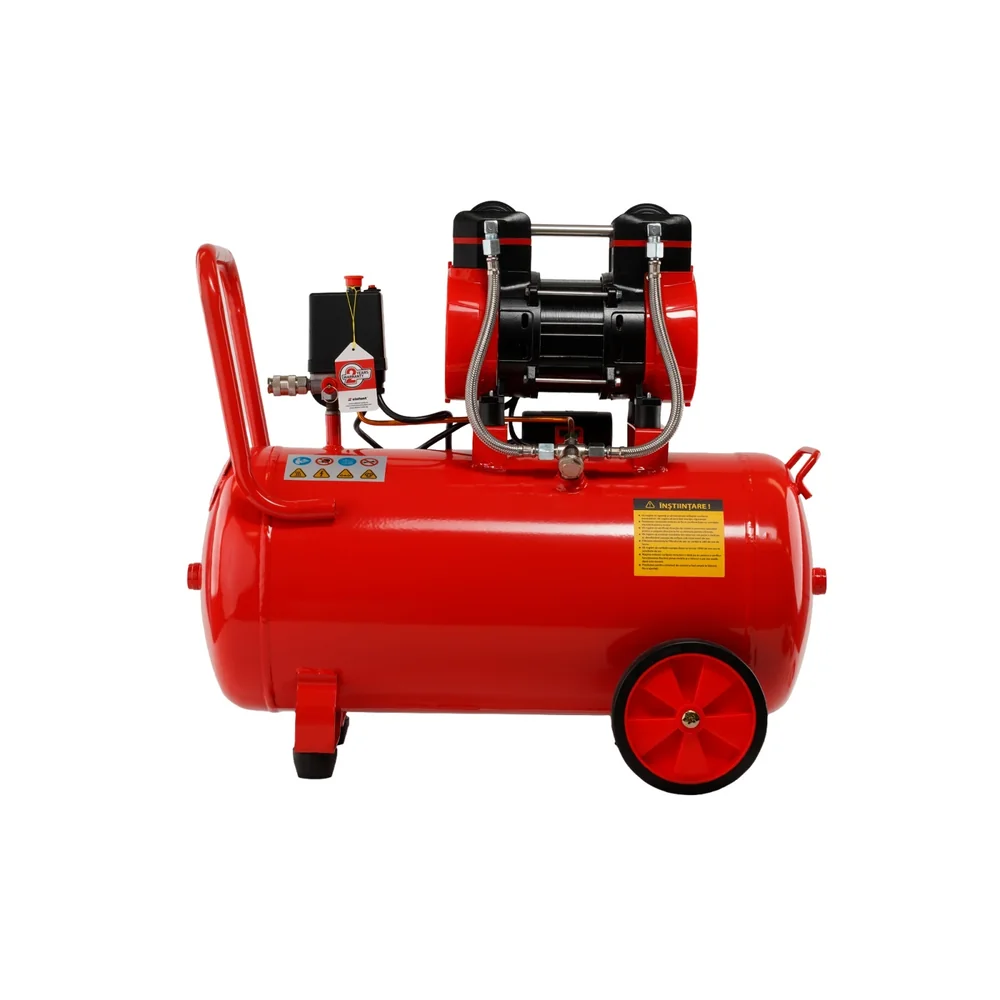 SET: Compresor aer 50 L, 2,3 CP, 8 bar, 0,25 m³/min + Kit accesorii pneumatice 8 piese, furtun 5 m - ELEFANT [4]
