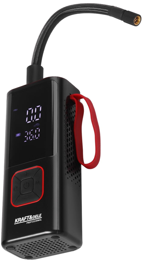 Compresor Portabil cu Acumulator 7800mAh, 85W, Presiune 10 Bari, Funcție Powerbank și Lanternă LED [5]