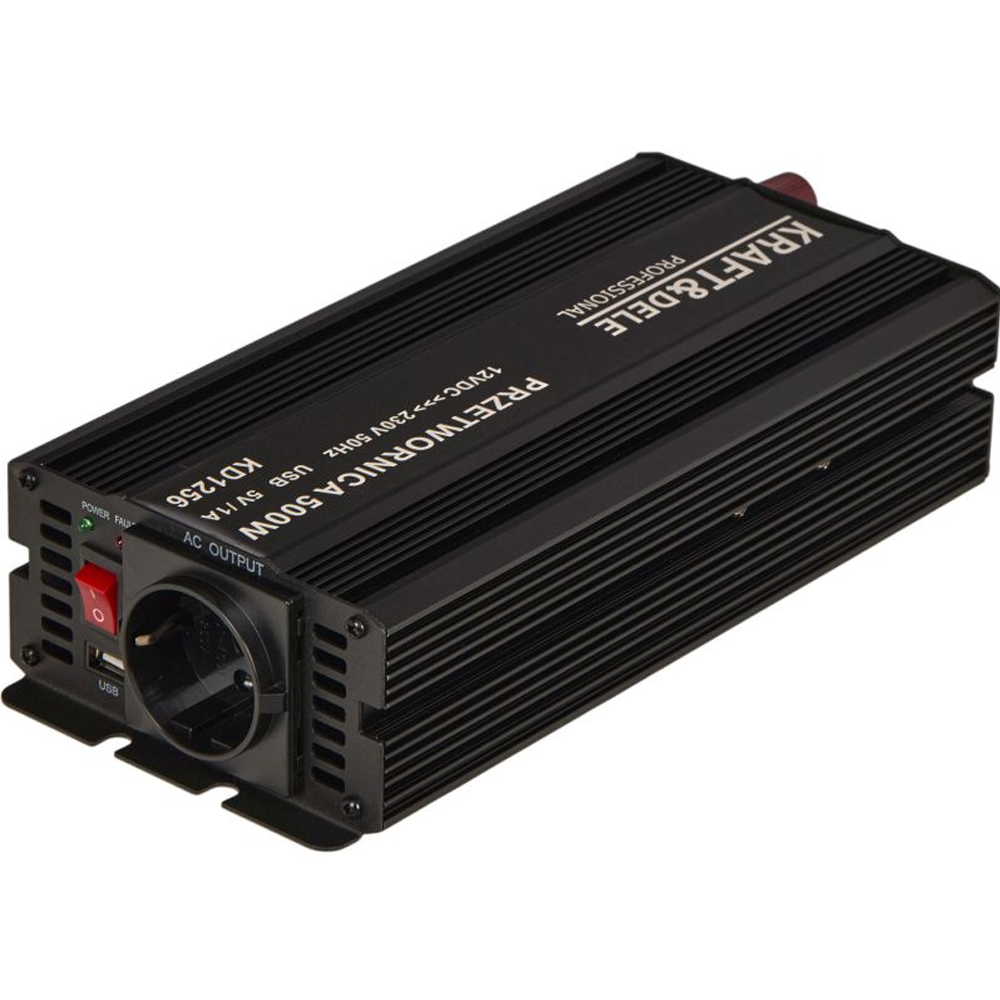 Convertor de tensiune 12V la 230V, 500 W continuu, 1000 W vârf, sinus pur, USB, KD1256 [3]