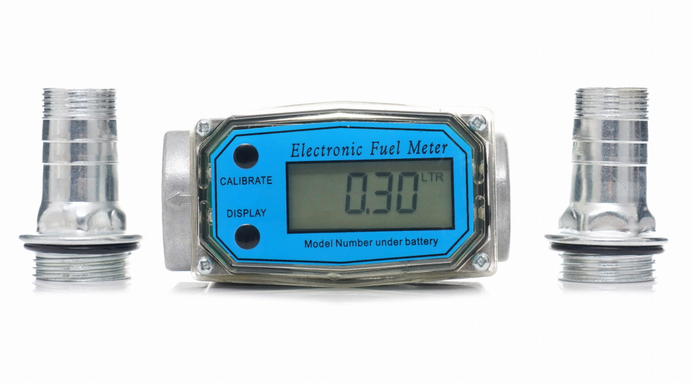 Debitmetru Digital pentru Combustibil și Ulei, Afișaj LCD, Precizie 0.5%, Debit 20-75 l/min, Presiune 20 Bar [6]