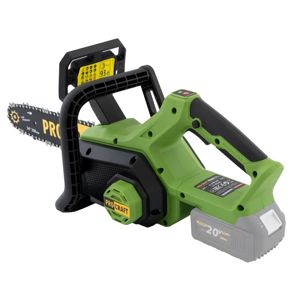 SET: Drujbă pe acumulator 20V, motor Brushless, lamă 30 cm / 12", lanț 8 m/s, PKA60 [Include: Doi acumulatori și încărcător] [6]