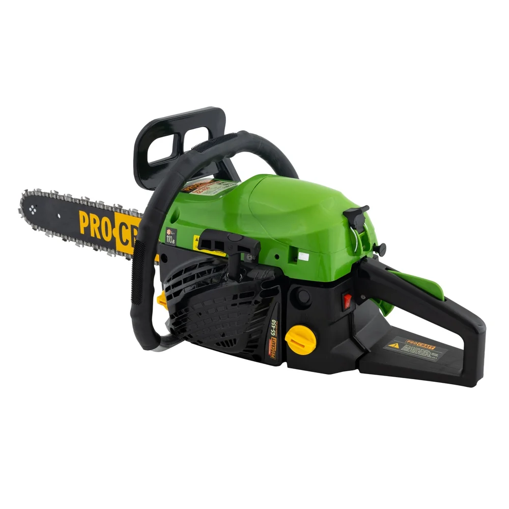 Drujbă pe benzină 52 cc, lamă 40 cm, 8000 RPM, lanț 0.325", 64 pinteni, GS-450 [4]